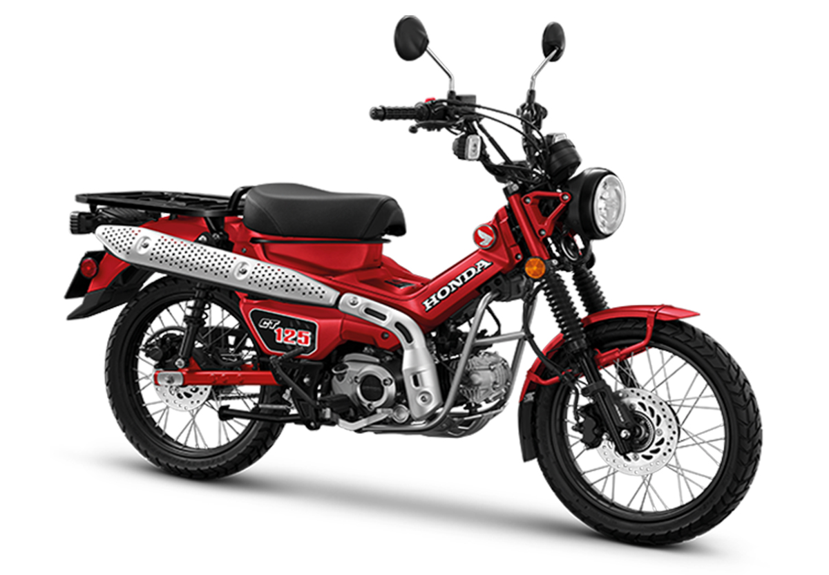 Honda CT125 - xe máy nhập khẩu màu đỏ